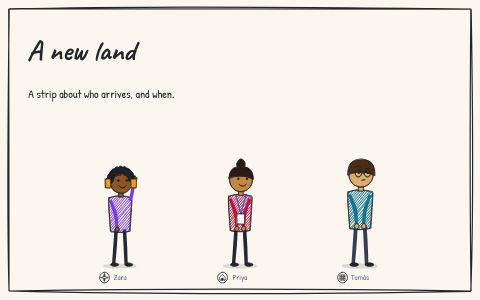 The cover of A new land