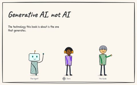 The cover of Generative AI, not AI