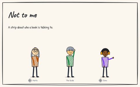 The cover of Not to me