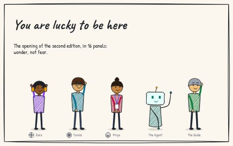 The cover of The opening: you are lucky to be here